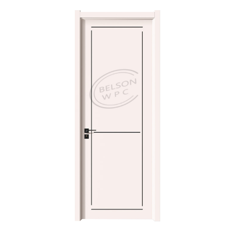 Belson WPC BES-017 تصميمات الأبواب الداخلية WPC باللون الأبيض