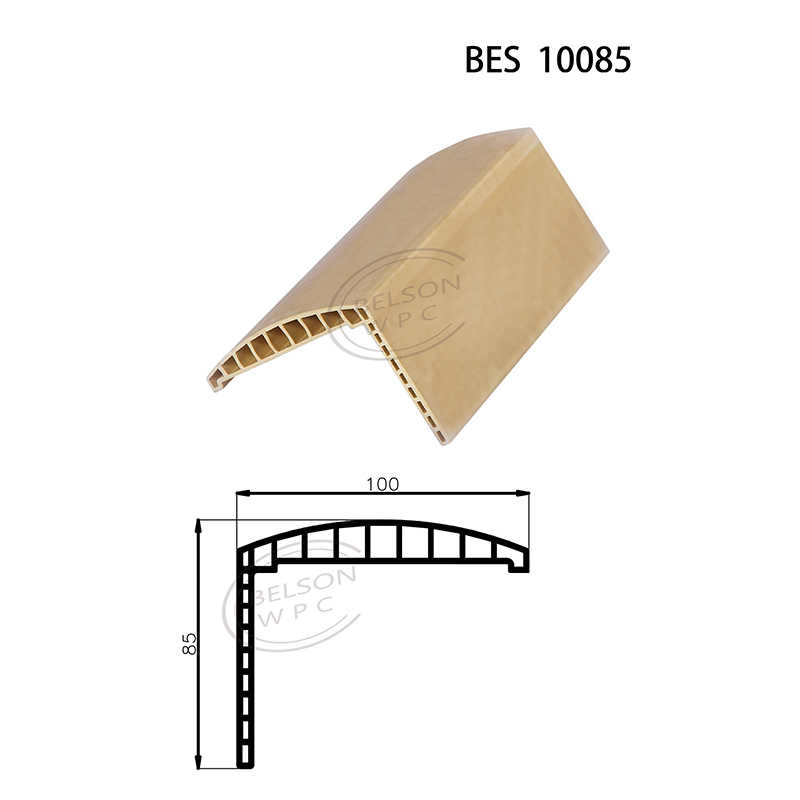 Belson WPC BES-10085 طول مخصص 10 سم عرض شكل دائري WPC إطار خارجي مقاس قدم طويل قابل للتعديل لسمك جدار مختلف