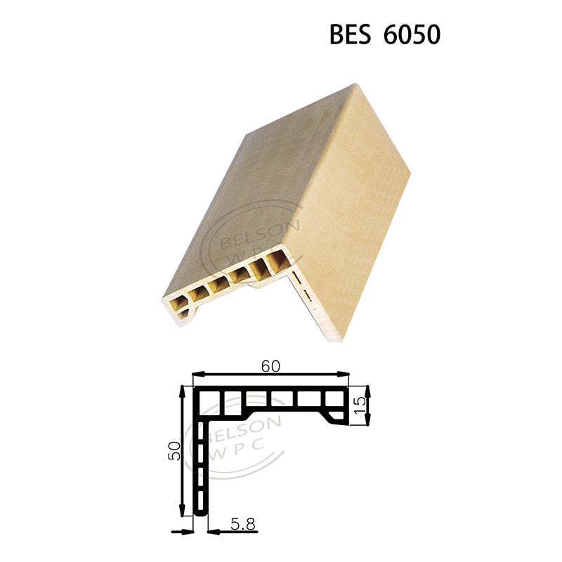 Belson WPC BES-6050 طول مخصص 6 سم عرض مستقيم الشكل الزخرفية WPC عتبة