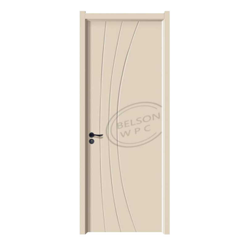 Belson WPC BES-008 باب داخلي WPC بثلاثة خطوط منحنية