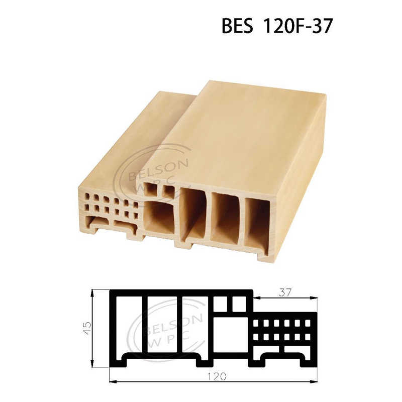 Belson WPC BES120F-37 باب حمام WPC ذو مربعتين