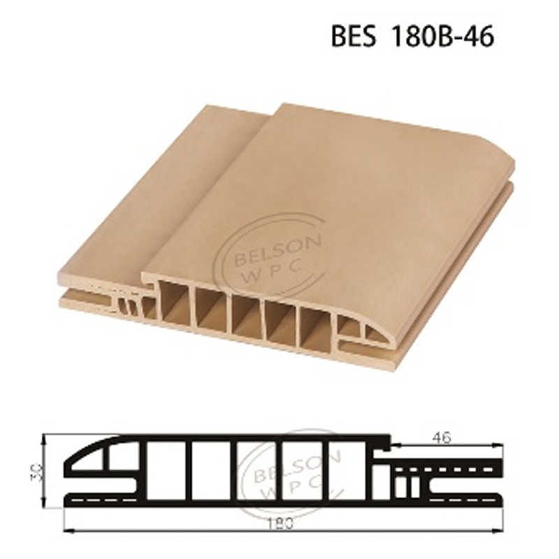 Belson WPC BES 180B-46 مخصص طول عرض 18 سم إطار باب WPC على شكل قوس