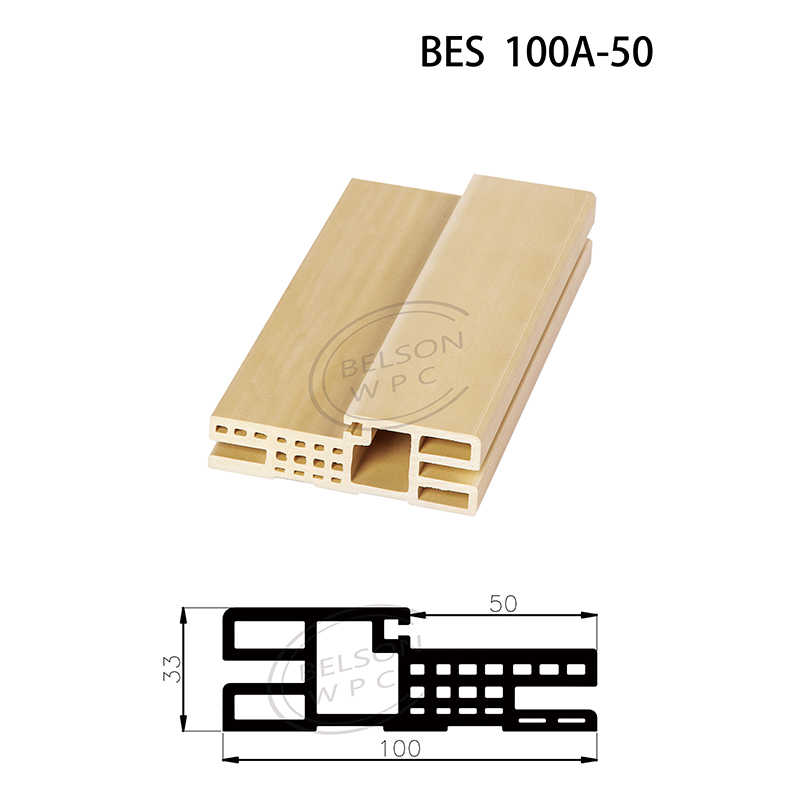 Belson WPC BES 100A-50 طول مخصص 10 سم عرض مسطح تصميم إطار باب WPC