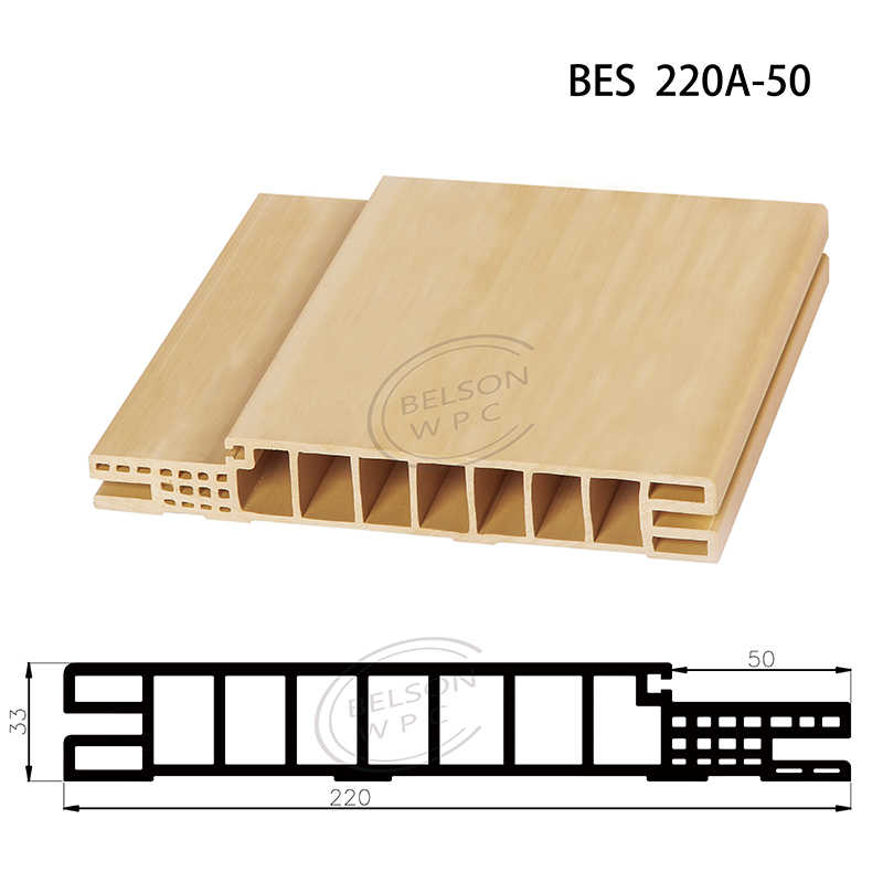 يمكن للإطار المسطح Belson WPC BES 220A-50 أن يصنع لونًا مختلفًا من مادة PVC في السطح
