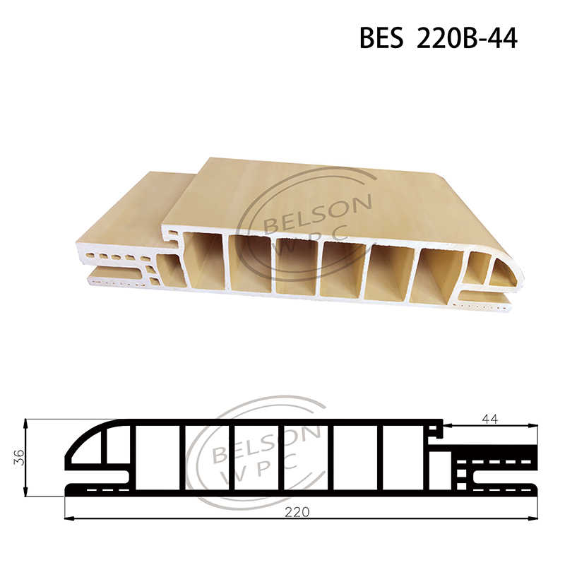 Belson WPC BES 220B-44 مخصص الطول العرض 22 سم سمك 36 مم إطار باب WPC على شكل قوس